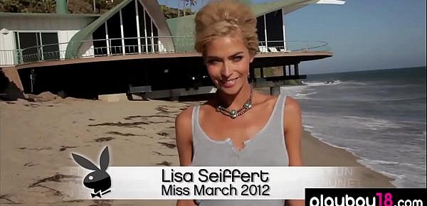  Busty australian beauty Lisa Seiffert posing outdoor to show her hot body